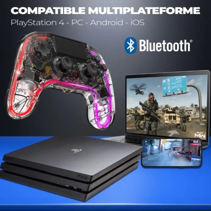 Manette de Jeu Sans Fil Transparente (Chad)