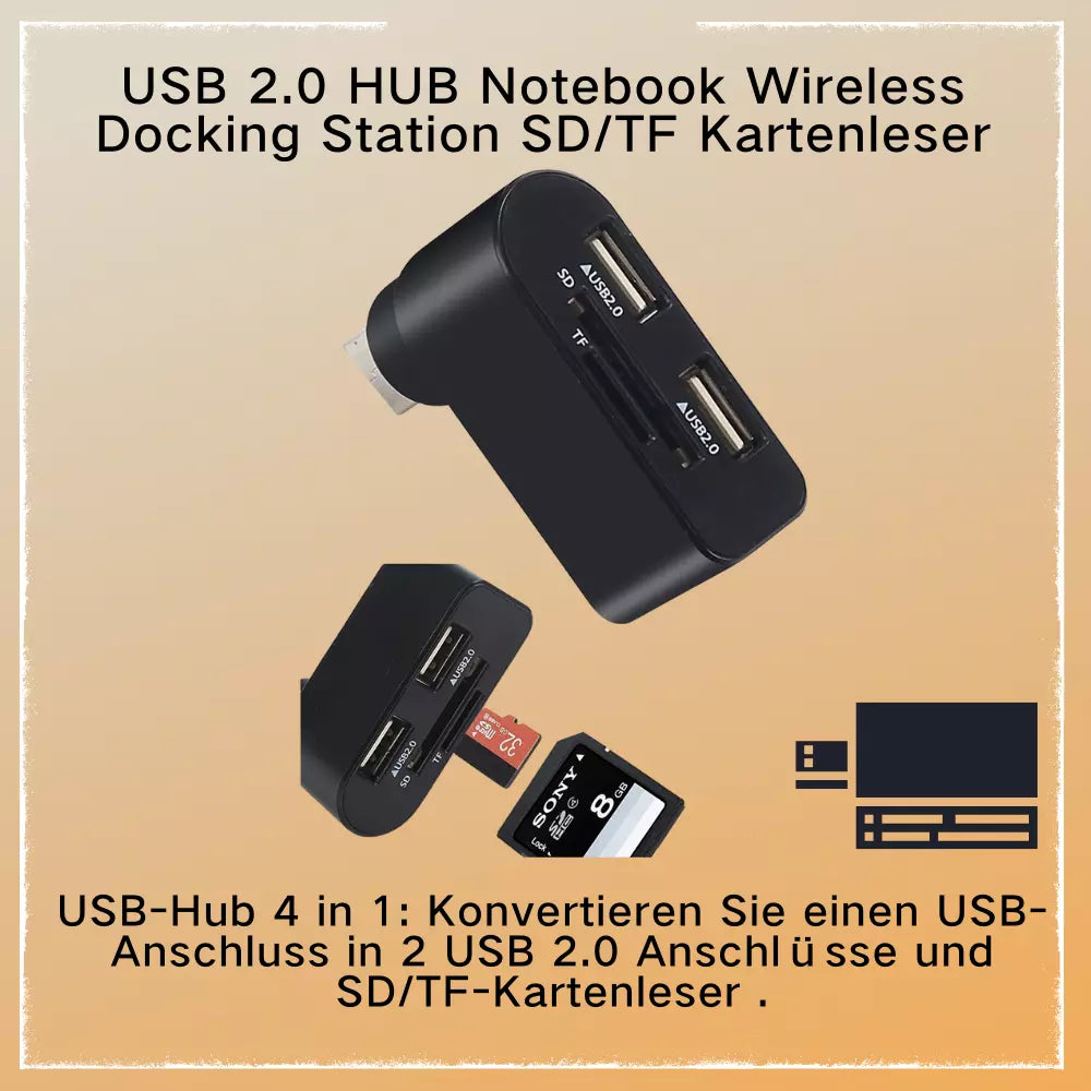 Hub USB pivotant 4 en 1 (Sénégal)