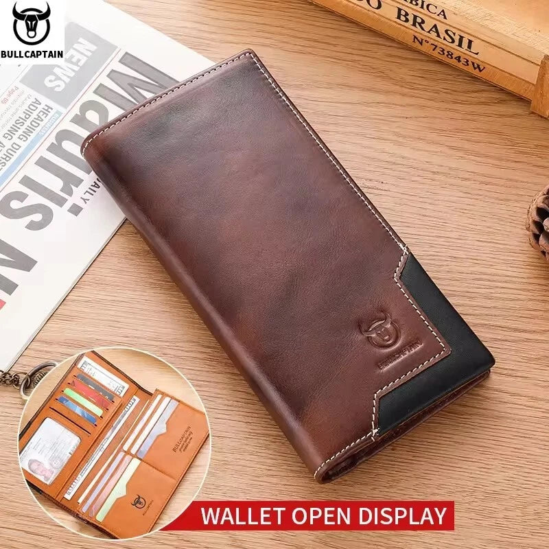 Portefeuille vintage en cuir de vache (Chad)